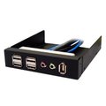 Silverstone SilverStone FP32B-E 3.5 in. USB-Audio Front Panel; Black FP32B-E